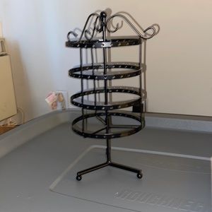 Black earring holder